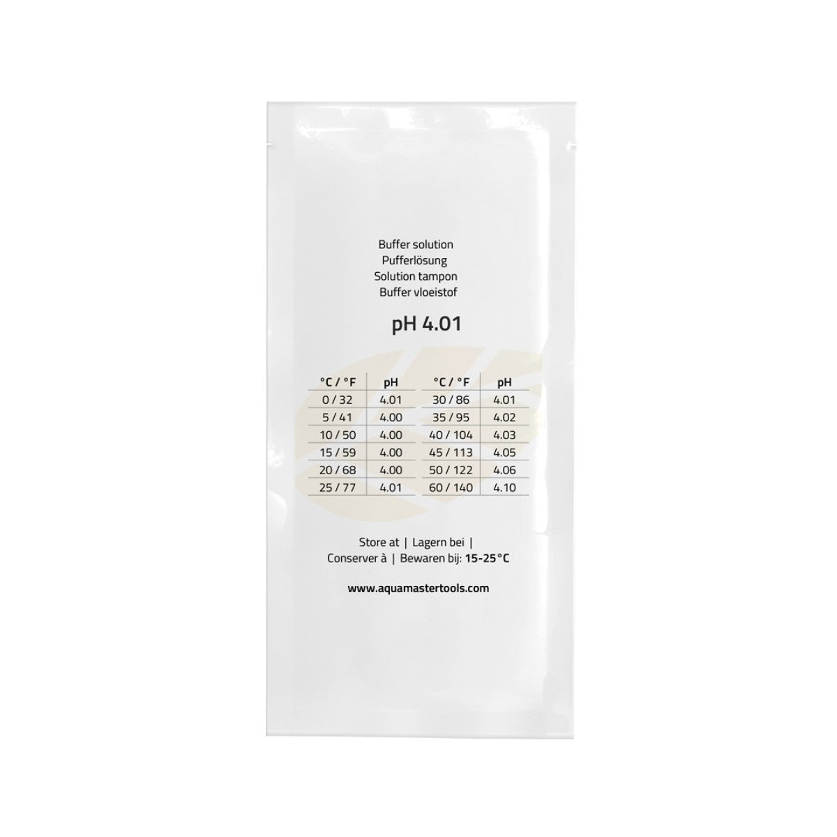 Aquamaster Kalibrierlösung pH 4.01 – 20 ml Beutel