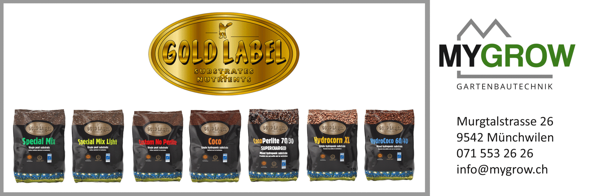 Gold Label Substrate bei MYGROW
